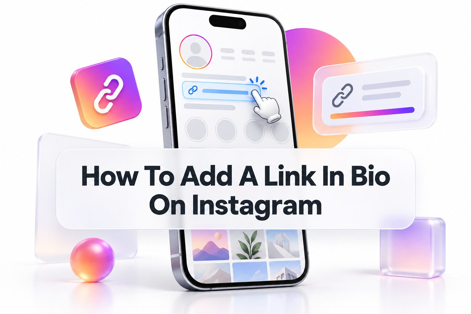 Instagram profile screen showing a link in bio under the account description