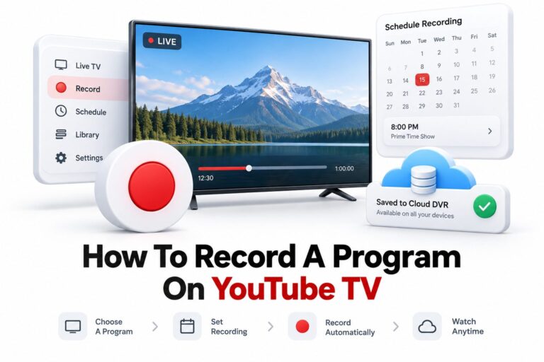 How to Record a Program on YouTube TV in 2026